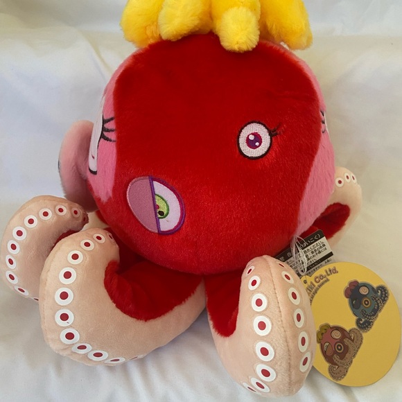 Takashi Murakami Red Octopus Mr Boiled Complexcon Large Plush - Picture 9 of 15